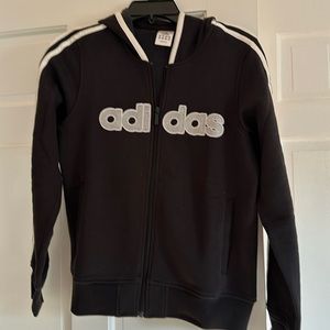 Adidas sweatshirt in black and white in size small.  In almost new condition